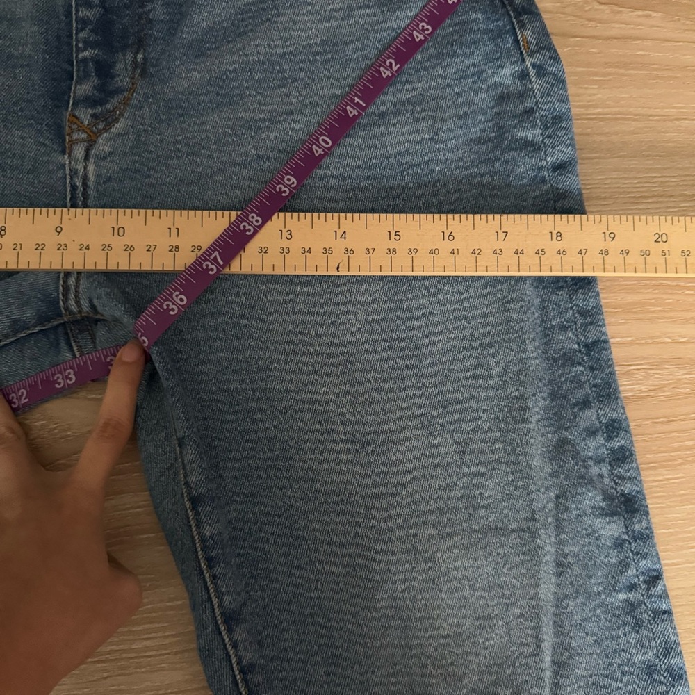 Zara Medium Blue Flare Jeans - Picture 5 of 5